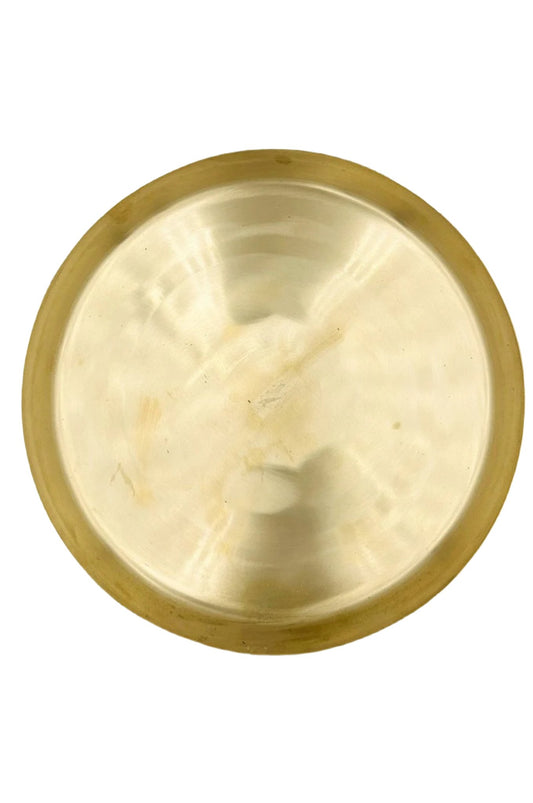 Radiant Reverence: Pure Brass Dining Plate - A Symbol of Opulence and Tradition - swadeshsouq.com