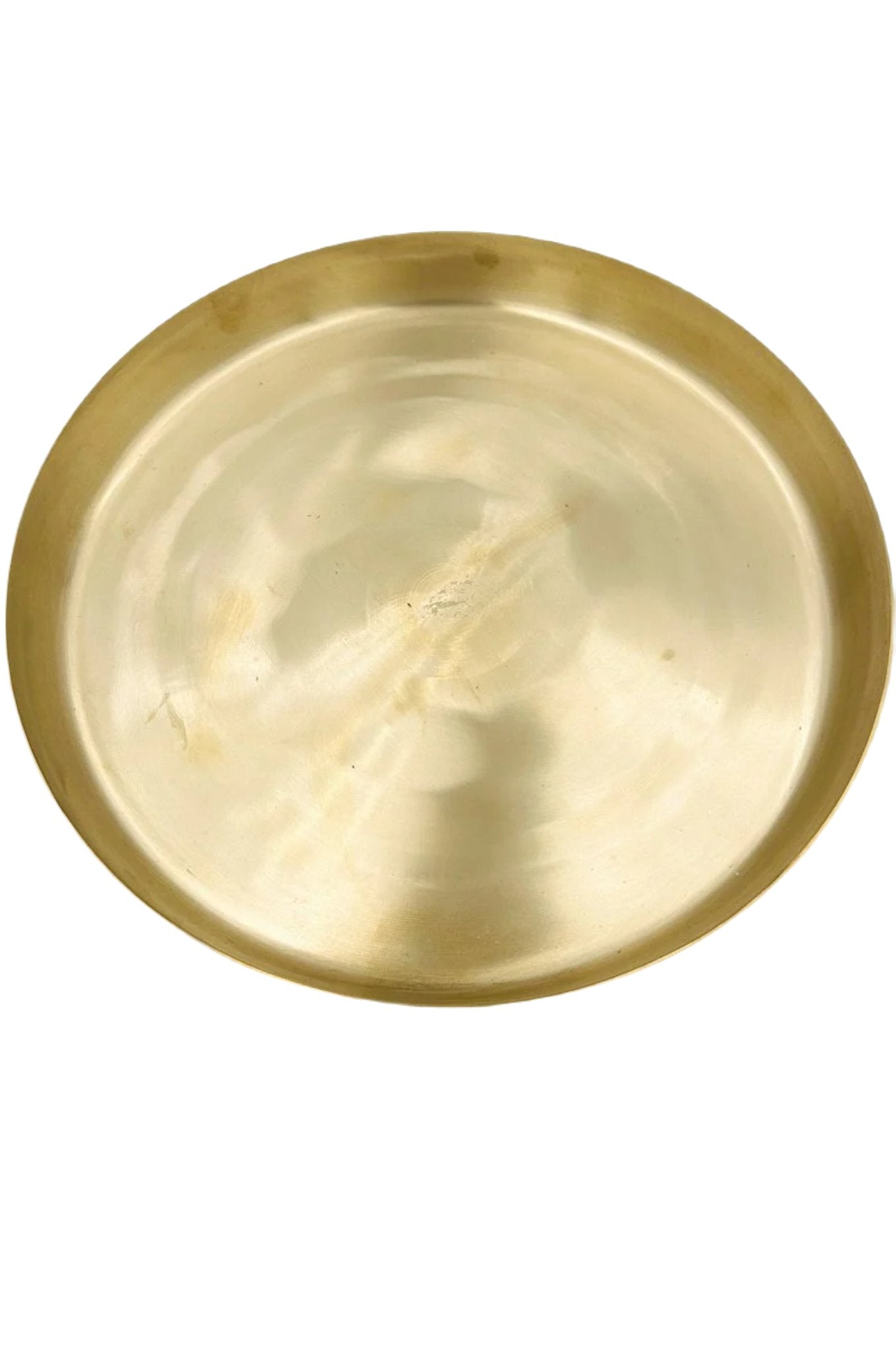 Radiant Reverence: Pure Brass Dining Plate - A Symbol of Opulence and Tradition - swadeshsouq.com