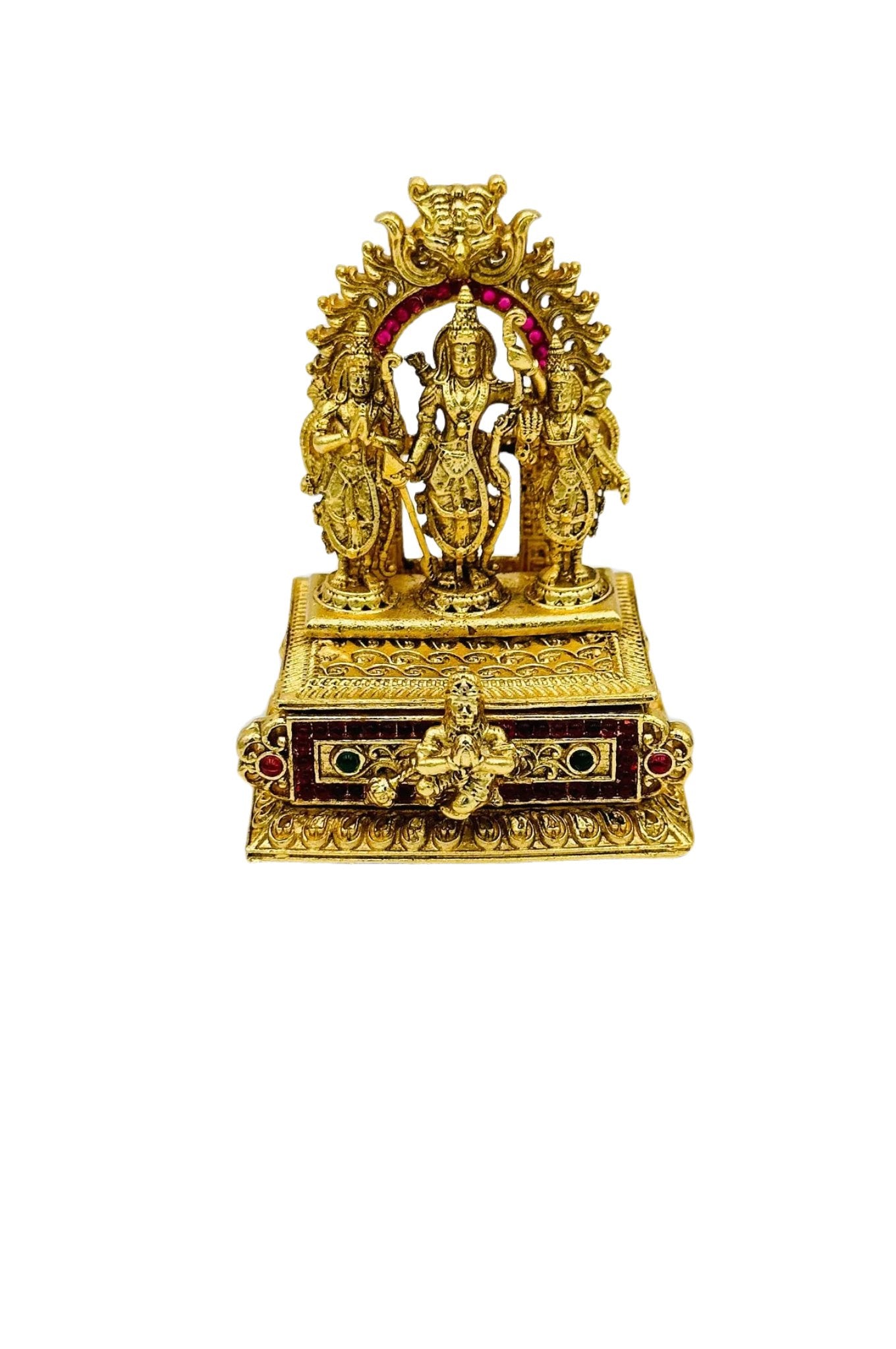 Ram Darbar Brass Kumkum Box - swadeshsouq.com