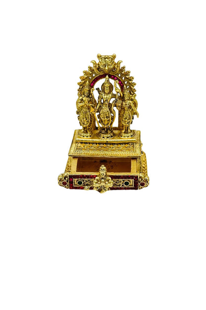 Ram Darbar Brass Kumkum Box - swadeshsouq.com