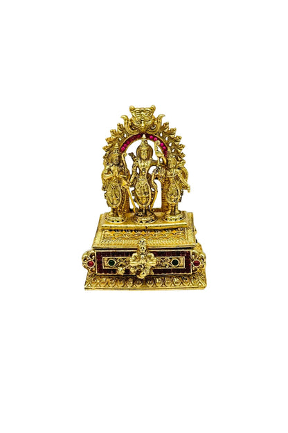 Ram Darbar Brass Kumkum Box - swadeshsouq.com