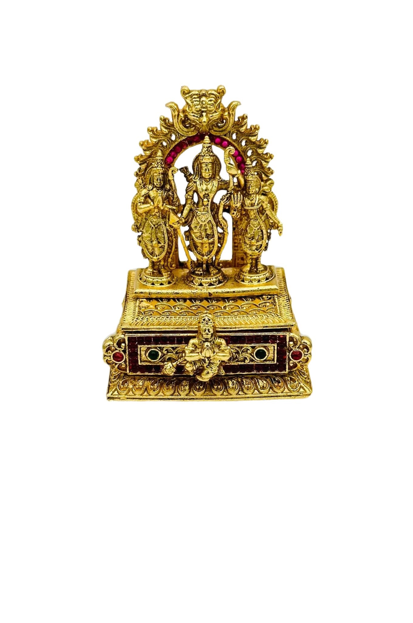 Ram Darbar Brass Kumkum Box - swadeshsouq.com