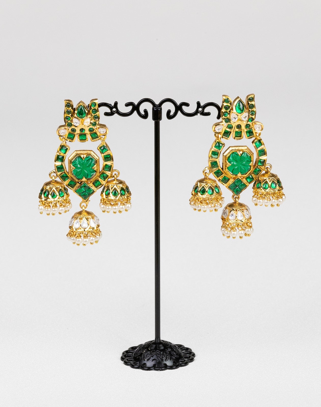 Regal Lotus Earrings: A Nod to Ancient Queenly Splendor - swadeshsouq.com