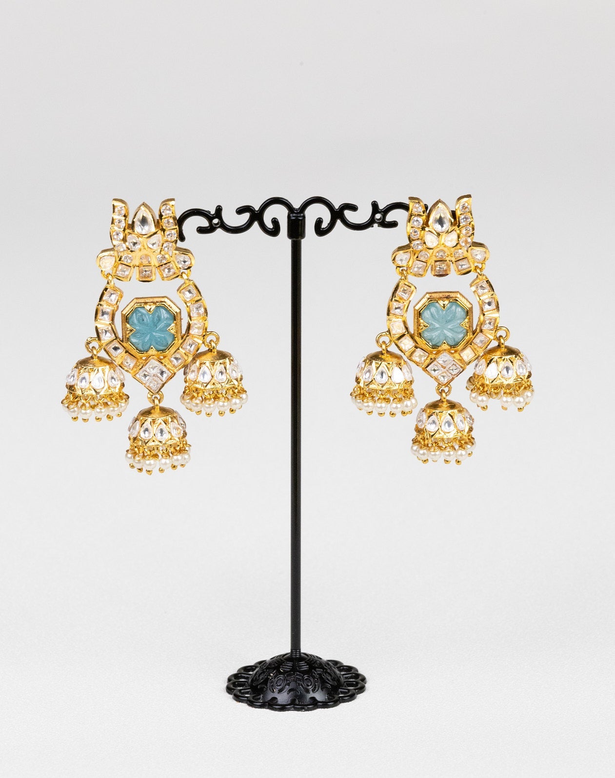 Regal Lotus Earrings: A Nod to Ancient Queenly Splendor - swadeshsouq.com