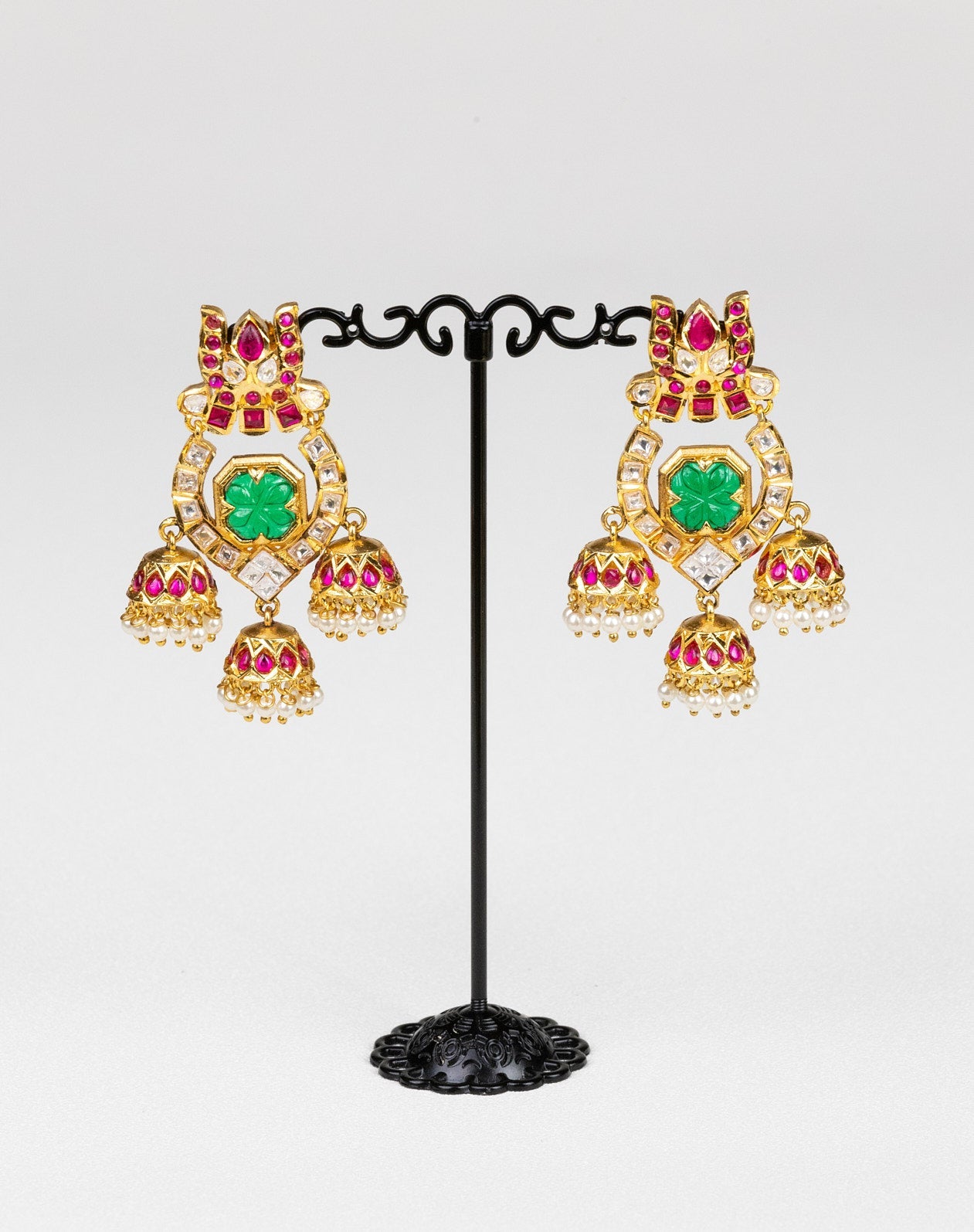 Regal Lotus Earrings: A Nod to Ancient Queenly Splendor - swadeshsouq.com