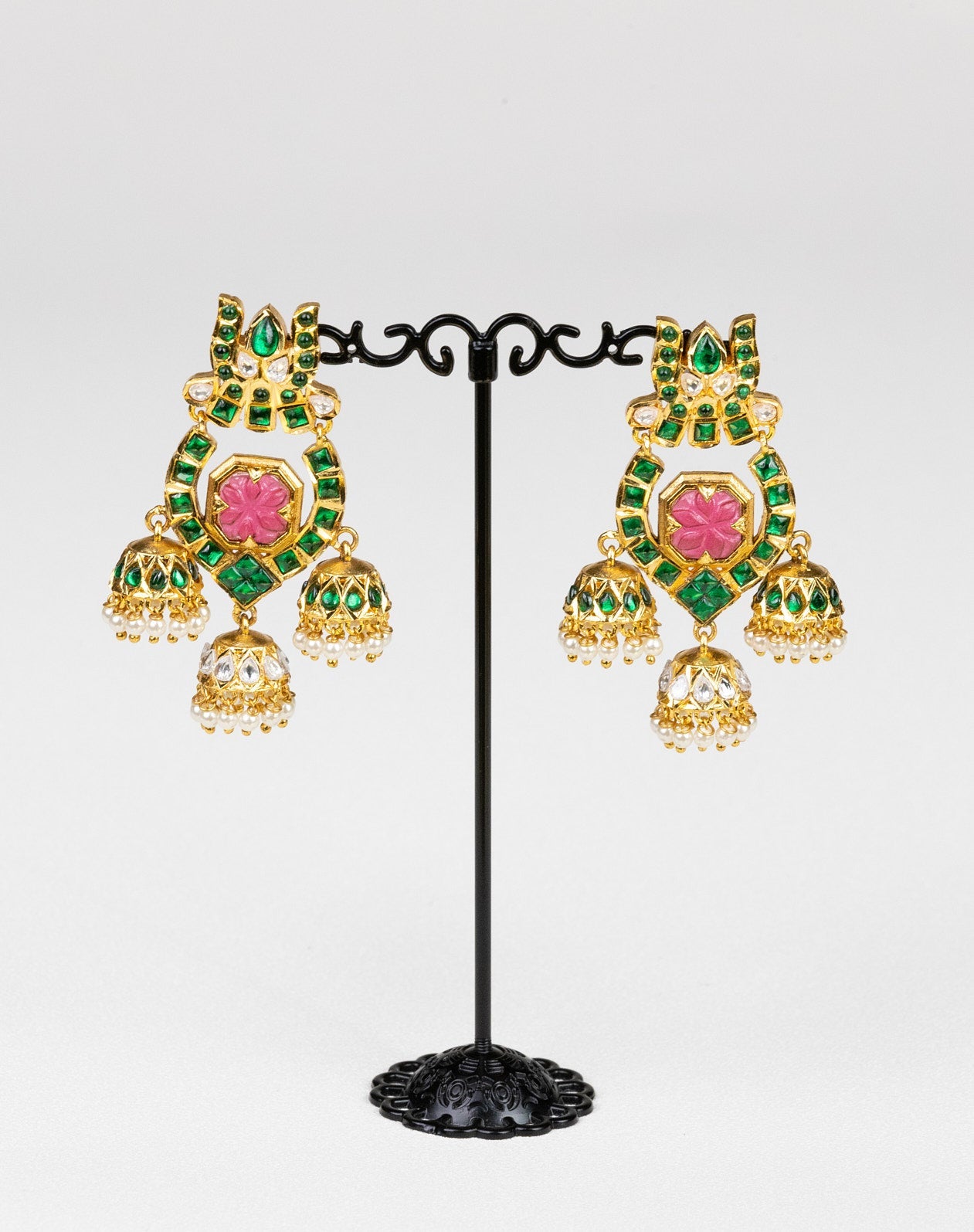 Regal Lotus Earrings: A Nod to Ancient Queenly Splendor - swadeshsouq.com