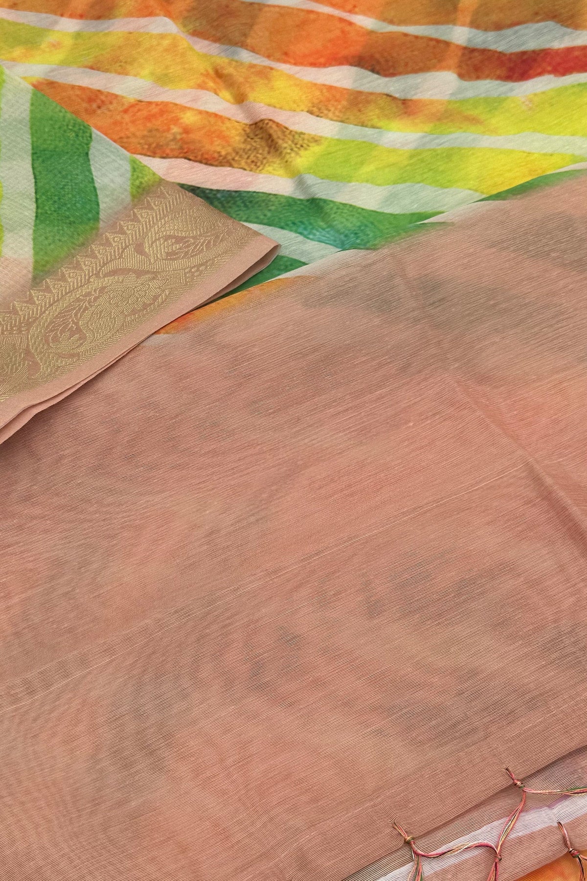 Spectrum Splendor: Multicolored Dupatta with Dazzling Hues - swadeshsouq.com