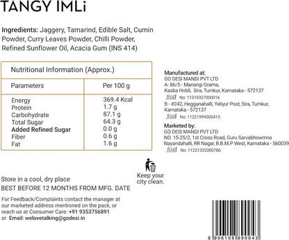 Tangy Imli Popz | 100% Natural - Tamarind, Spices & Jaggery | Hand-made | 50 PCS -400 gms - swadeshsouq.com
