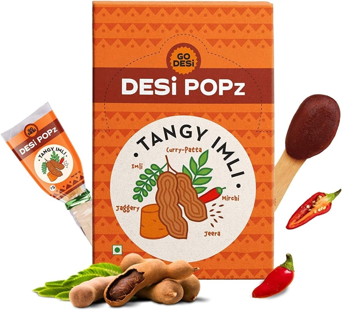 Tangy Imli Popz | 100% Natural - Tamarind, Spices & Jaggery | Hand-made | 50 PCS -400 gms - swadeshsouq.com