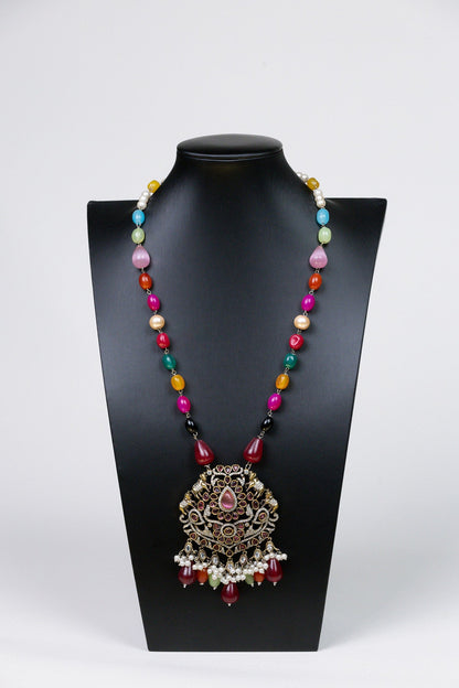 Victorian Virtue: Brass & CZ Beads Ensemble - swadeshsouq.com